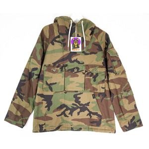 WRMFZY M69 Field Jacket V2 Drawstring Woodland Camouflage Camo Men's Small NWT